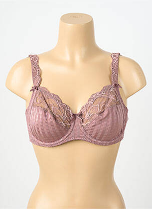 Soutien-gorge effet matière satinée haut soutien-gorge emboitant violet PRIMA DONNA femme