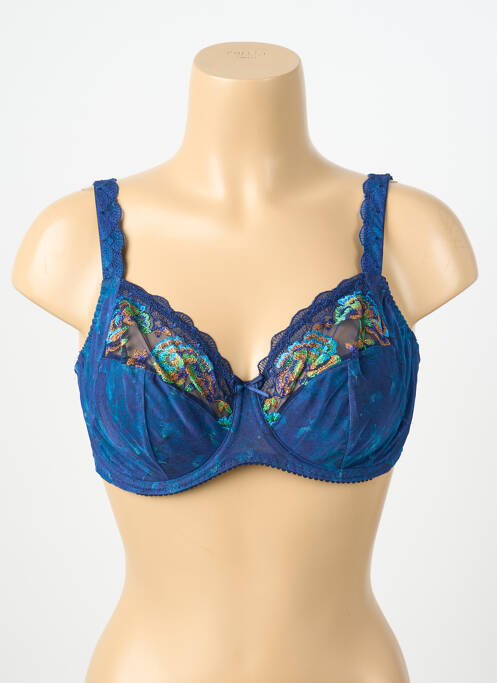 Soutien-gorge légère et transparente haut soutien-gorge emboitant bleu PRIMADONNA femme