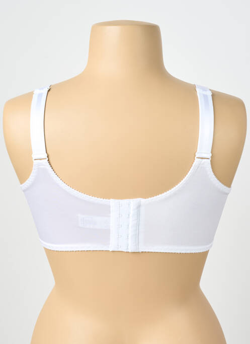Soutien-gorge effet matière satinée haut soutien-gorge emboitant blanc EMPREINTE femme