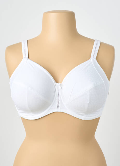 Soutien-gorge effet matière satinée haut soutien-gorge emboitant blanc PRIMA DONNA femme