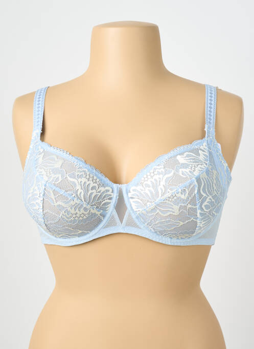 Soutien-gorge légère et transparente haut soutien-gorge emboitant bleu SIMONE PERELE femme