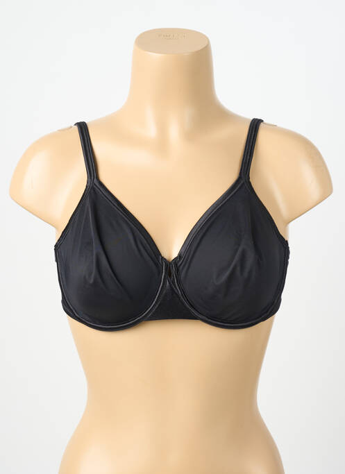 Soutien-gorge effet matière satinée haut soutien-gorge emboitant noir MAISON LEJABY femme