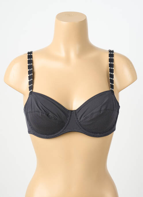 Soutien-gorge effet matière satinée haut soutien-gorge emboitant noir MARIE JO femme