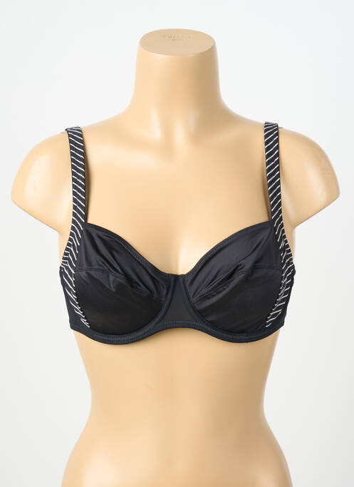 Soutien-gorge effet matière satinée haut soutien-gorge emboitant noir MARIE JO femme