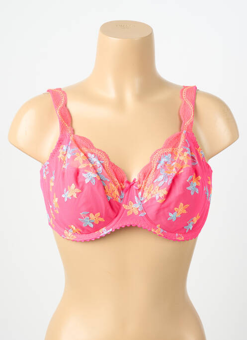 Soutien-gorge légère et transparente haut soutien-gorge emboitant rose PRIMA DONNA femme