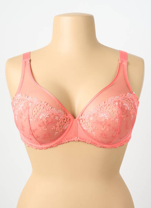Soutien-gorge bretelle multi position haut soutien-gorge emboitant rose SIMONE PERELE femme