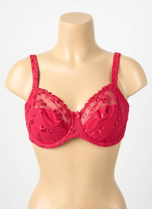 Soutien-gorge légère et transparente haut soutien-gorge emboitant rouge PRIMA DONNA femme