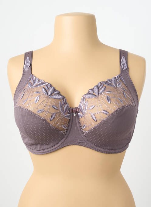 Soutien-gorge effet matière satinée haut soutien-gorge emboitant violet PRIMA DONNA femme