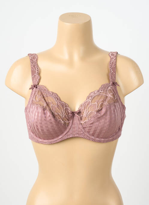 Soutien-gorge effet matière satinée haut soutien-gorge emboitant violet PRIMA DONNA femme