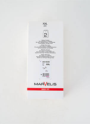 Débardeur stretch sans manche blanc MARVELIS homme