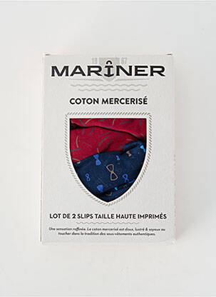 Slip imprimé fantaisie bleu MARINER homme