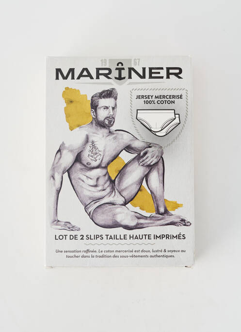 Slip imprimé fantaisie bleu MARINER homme