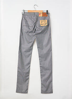 Pantalon slim tissage popeline taille normale gris EMYLE homme
