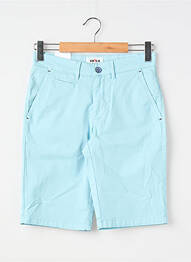 Bermuda taille à pinces taille normale bleu EMYLE homme