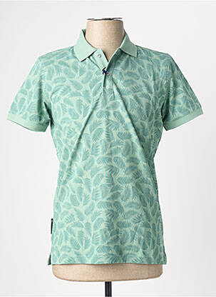 Polo stretch manches courtes vert SEA BARRIER homme