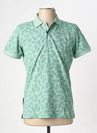 Polo stretch manches courtes vert SEA BARRIER homme
