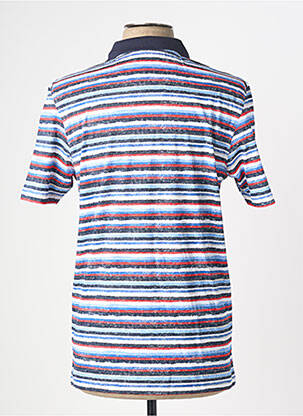 Polo tissage jersey manches courtes bleu MARVELIS homme