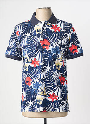 Polo stretch manches courtes bleu PIERRE CARDIN homme