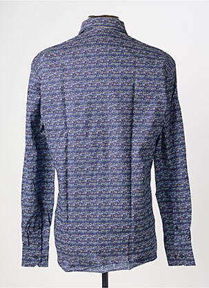 Chemise manches longues imprimé fantaisie bleu MARVELIS homme