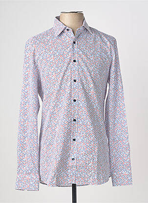 Chemise manches longues coupe cintrée bleu MARVELIS homme