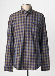 Chemise manches longues poches bleu PIERRE CARDIN homme