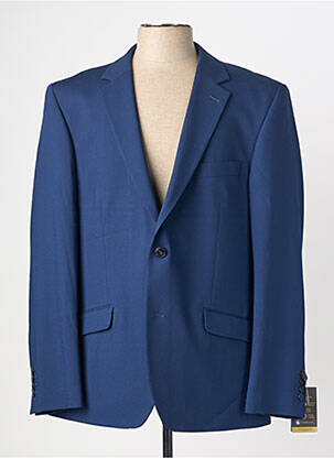 Blazer coupe cintrée bleu LUIGI MORINI homme