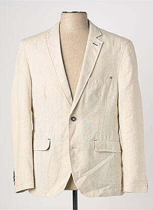 Blazer coupe cintrée beige LUIGI MORINI homme