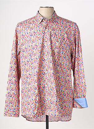 Chemise manches longues coupe cintrée rose EMYLE homme