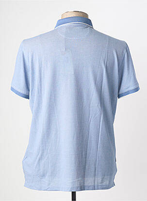 Polo stretch manches courtes bleu SEA BARRIER homme