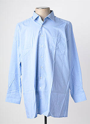 Chemise manches longues coupe cintrée bleu MARVELIS homme