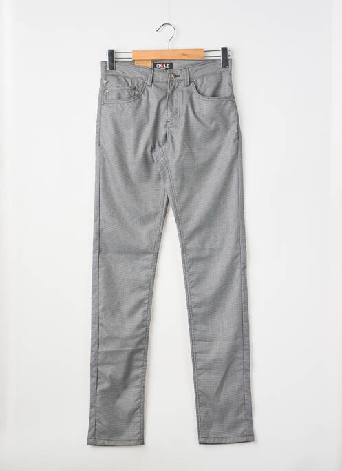 Pantalon slim tissage popeline taille normale gris EMYLE homme