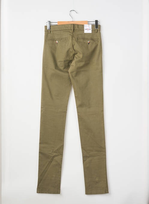 Pantalon chino stretch taille normale vert EMYLE homme