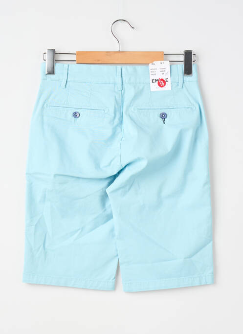 Bermuda taille à pinces taille normale bleu EMYLE homme