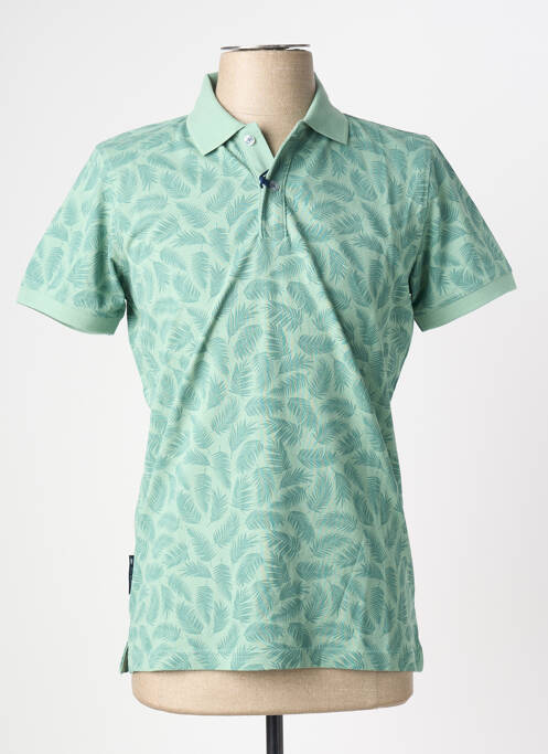 Polo stretch manches courtes vert SEA BARRIER homme
