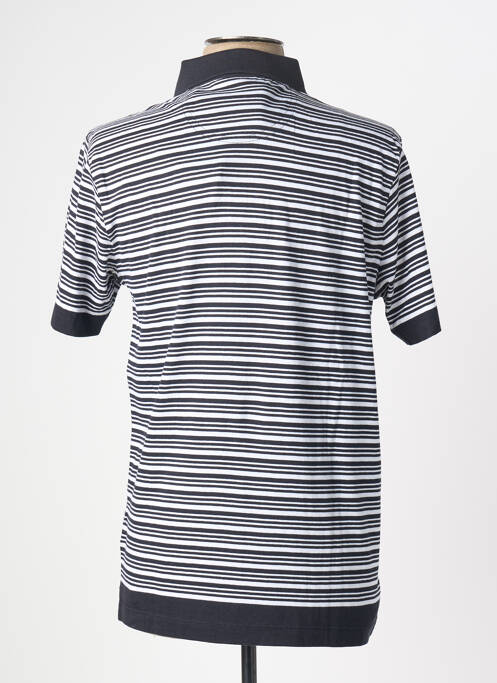 Polo imprimé rayures manches courtes noir PIERRE CARDIN homme