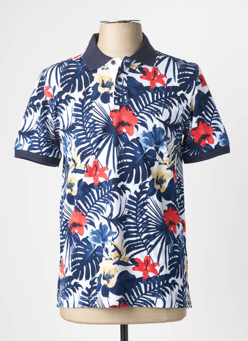 Polo stretch manches courtes bleu PIERRE CARDIN homme