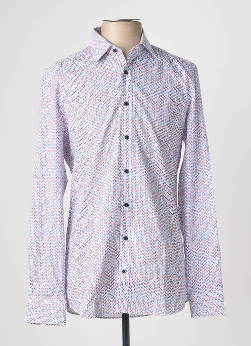 Chemise manches longues coupe cintrée bleu MARVELIS homme