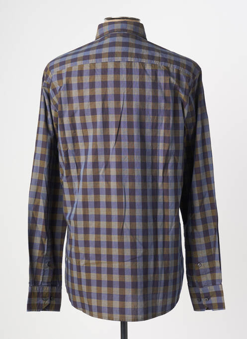 Chemise manches longues coupe droite bleu PIERRE CARDIN homme