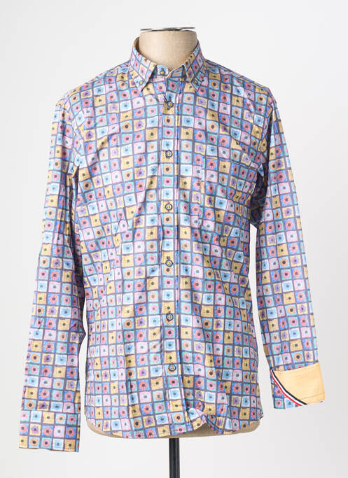 Chemise manches longues coupe cintrée bleu EMYLE homme