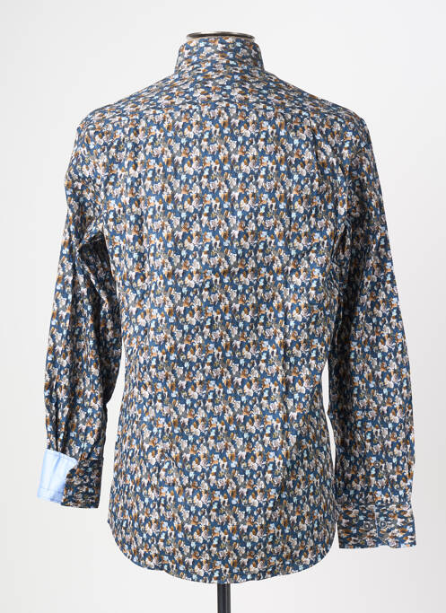 Chemise manches longues imprimé fantaisie bleu EMYLE homme