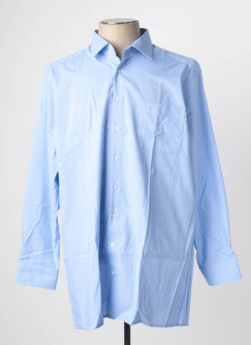Chemise manches longues coupe cintrée bleu MARVELIS homme