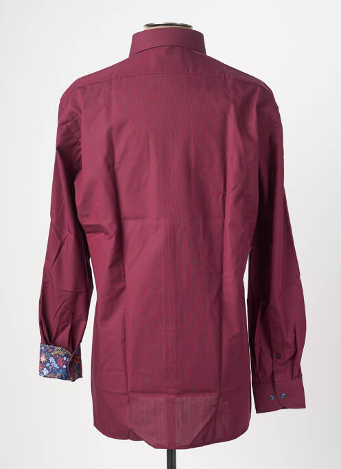 Chemise manches longues rouge MARVELIS homme