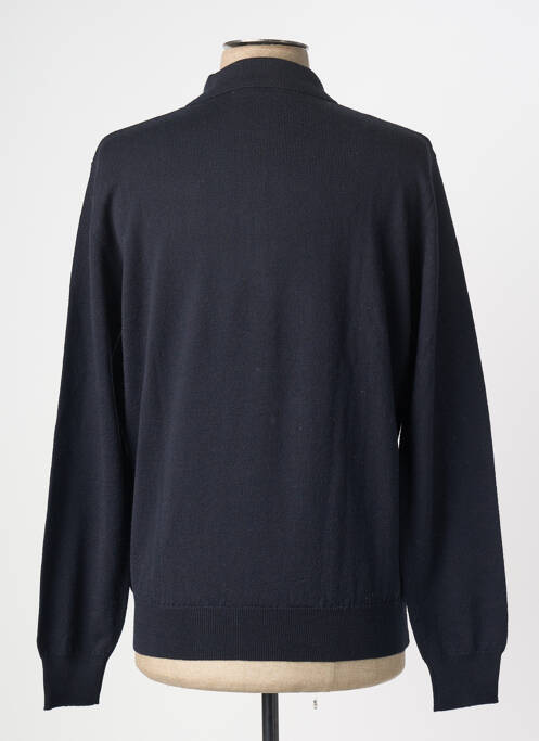 Pull maille souple et aérée manches longues bleu PIERRE CARDIN homme