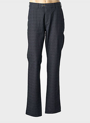 Pantalon chino stretch taille normale bleu LM CONFECTION homme