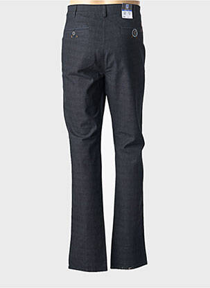 Pantalon chino stretch taille normale bleu LM CONFECTION homme