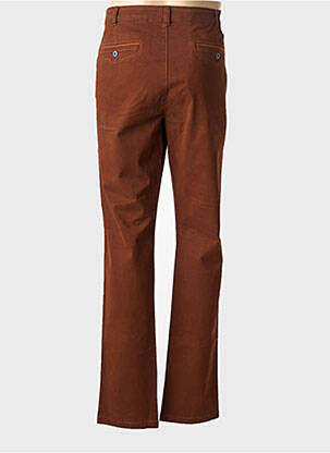 Pantalon droit stretch taille normale marron LM CONFECTION homme