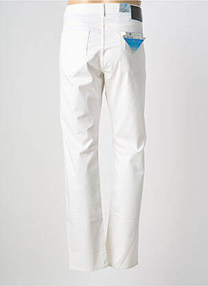 Pantalon droit stretch taille normale blanc PIERRE CARDIN homme