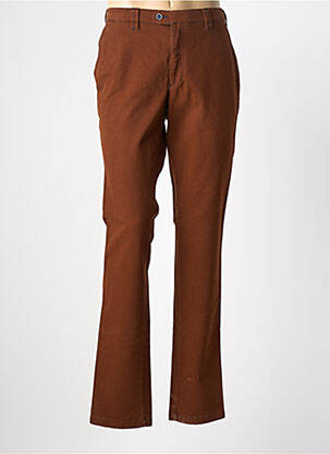 Pantalon chino stretch taille normale marron EMYLE homme
