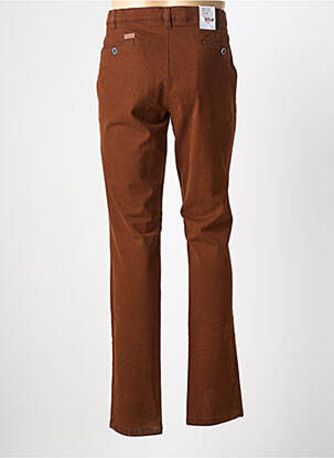 Pantalon chino stretch taille normale marron EMYLE homme