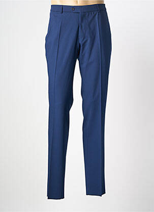 Pantalon slim stretch taille normale bleu LUIGI MORINI homme